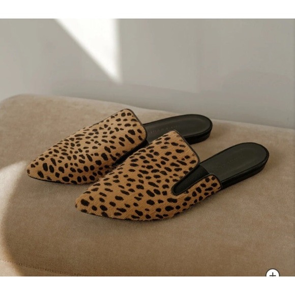 Jenni Kayne Shoes - JENNI KAYNE Pony Hair Mule Cheetah Size EU 36 Slip On SZ 6‎ Pointed Toe